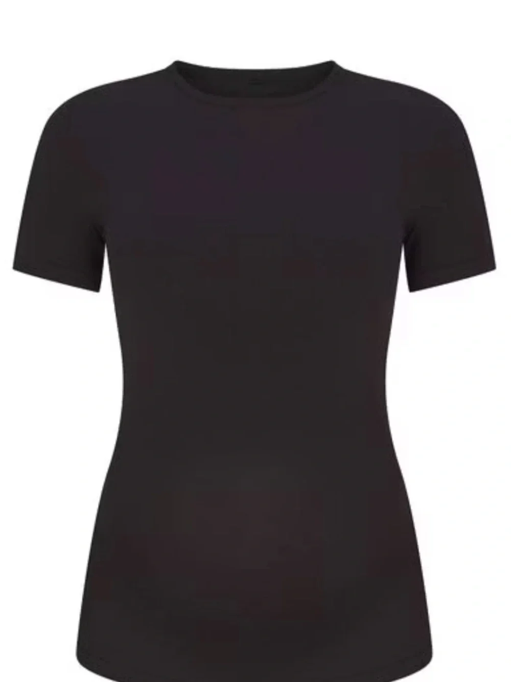 SKIMS Women's Cotton Jersey Short-Sleeve Crewneck Top in Scoot Size M - Picture 3 of 6
